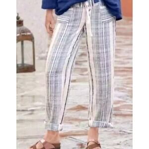 Sundance Gigi textured cotton wide leg Beachy women’s pants size Small